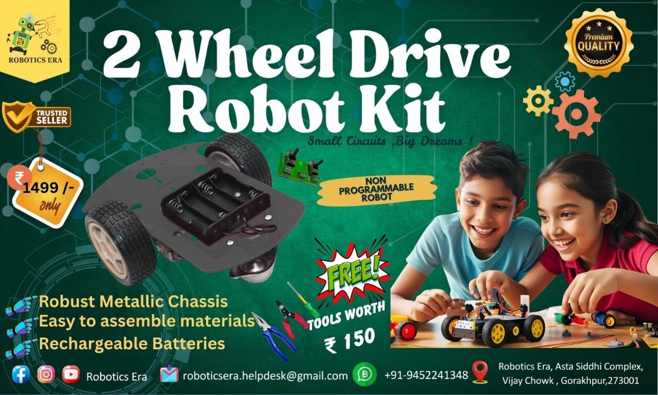 2 Wheel Drive Robot Kit
